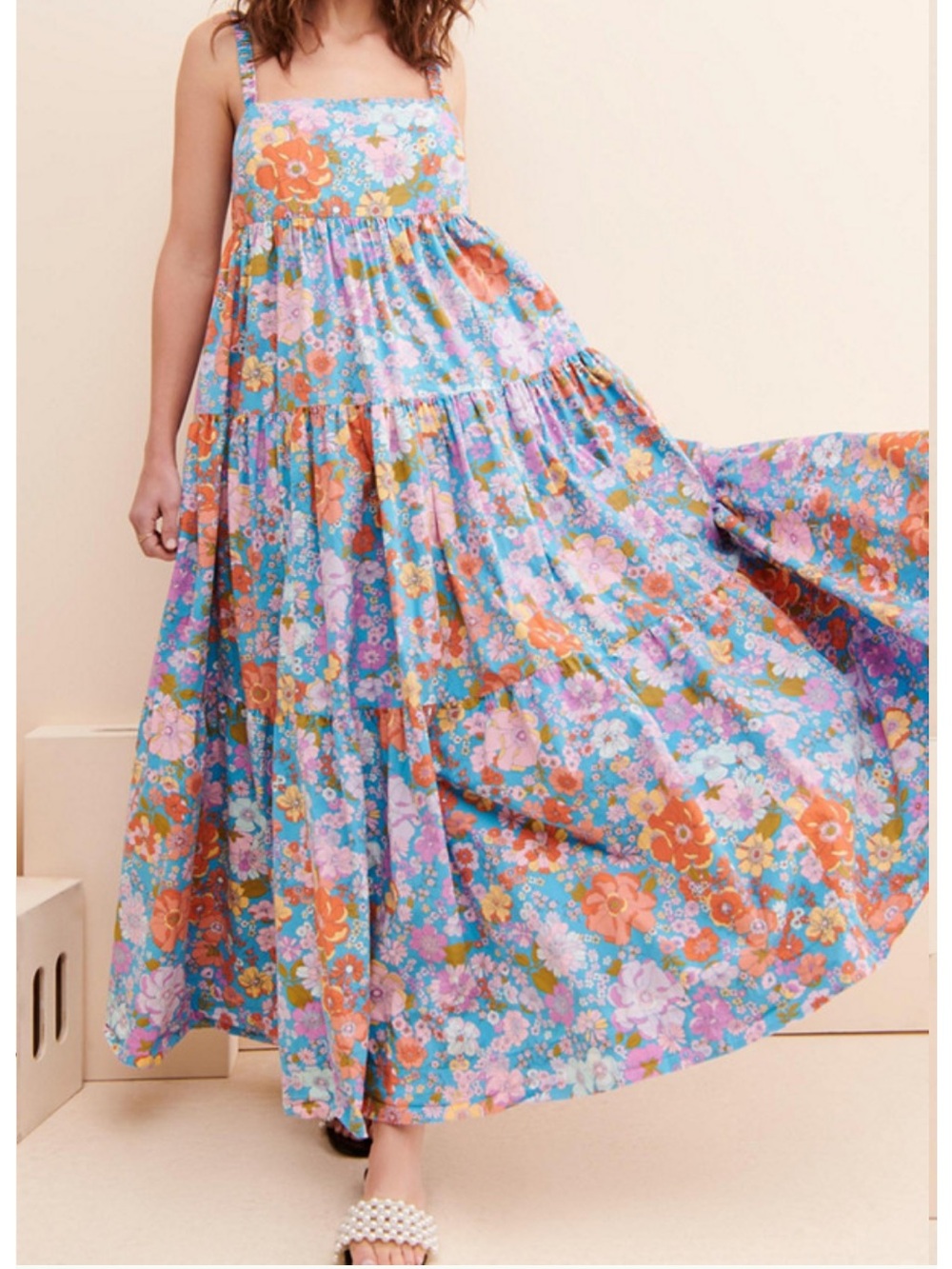 Free People Park Slope Maxi Dress Sz XS